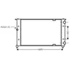 RADIATEUR BENZINE 1.6 MPi Mot AFT zonder AIRCO 49002021 International ...