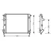 Van Wezel - RADIATOR VOOR DACIA LOGAN 2004-2009 7700428082