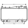 RADIATEUR CIVIC COUPE 17i AT 01- 25002114 International Radiators