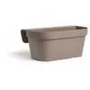 Jardinière+crochet - GARDEN ID Star - Taupe 50 x 21 cm - Fixation faci...