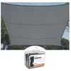 Voile solaire - PEREL - carré 5x5m - Retient 90% des rayons UV nocifs
