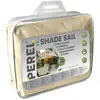 Perel Voile Solaire Perméable - Carré 5 x 5m - Couleur Beige - Retient 90% des Rayons UV Nocifs - Toile en Tissu Aéré