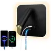 FITAGS Lampe de lecture LED Applique murale USB Type-C Double interrup...