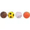 Flamingo Kattenspeelgoed Sportballen Spons - Bruin/Geel/Wit/Oranje - 4...