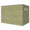 Abri de jardin QB - ALPHOLZ - 3x2m - Toit plat - 28mm - Avec fenêtre