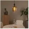 Lucide ILONA - Hanglamp - Ø 22 cm - 1xE27 - Amber