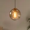Lucide MONSARAZ - Hanglamp - Ø 25 cm - 1xE27 - Amber
