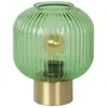 Lucide 45586/20/33 Lampe de table, Verre, 40 W, Vert, Or Mat