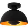 Lucide SIEMON - Plafonnière - Ø 25 cm - 1xE27 - Zwart