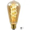 Lucide ST64 TWILIGHT SENSOR - Filament lamp - Ø 6,4 cm - LED - E27 - 1x4W 2200K - Dag/nacht sensor - Amber