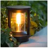 Lucide CADIX - Sokkellamp - Ø 16 cm - 1xE27 - IP65 - Zwart