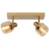 Lucide BJORN - Plafondspot - 2xE14 - Mat Goud / Messing