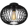Lucide REDA - Plafonnière - Ø 32 cm - 1xE27 - Zwart