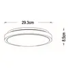 Lucide DASHER - Plafonnière Badkamer - Ø 29,3 cm - LED - 1x12W 2700K - IP44 - Bewegingssensor - Zwart