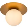 Lucide TRICIA - Plafonnière - Ø 25 cm - 1xE27 - Mat Goud / Messing