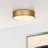 Lucide UNAR - Plafonnier - Ø 20 cm - LED 3 StepDim - 1x12W 2700K - Or Mat/Laiton