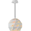 Lucide MALUNGA - Hanglamp - Ø 25 cm - 1xE27 - Wit