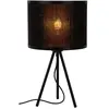 Lucide TAGALOG - Tafellamp - Ø 26 cm - 1xE27 - Zwart