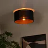 Lucide TAGALOG - Plafonnière - Ø 40 cm - 1xE27 - Zwart
