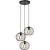 Lucide DANZA - Hanglamp - Ø 50 cm - 3xE27 - Zwart