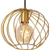 Lucide DANZA - Suspension - Ø 25 cm - 1xE27 - Or Mat/Laiton