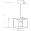 LUCIDE 00424/01/30 Suspension, Métal, E27, 40 W, Noir, Or Mat