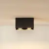 Lucide BODI - Plafondspot - 2xGU10 - Zwart