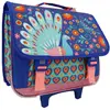 Cartable à roulettes Paon Violet 41 CM - Trolley