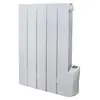 Radiateur Inertie Fluide 900W - 5 éléments - Warm Tech - Blanc - Vertical - Programmable