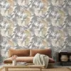 DUTCH WALLCOVERINGS Papier peint Palmier sauvage Gris et beige