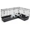 Savic Cubix Corner - black-black, Cage + enclos