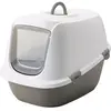 Savic Kattentoilet Leo - Kattenbak - 64x46x45 cm Grijs Wit
