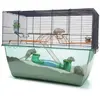 VADIGRAN Cage - Habitat XL - Gerbilles et Octodons - Vert - Plastique - 70x37x56 cm