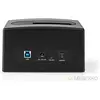Nedis HDDUSB3210BK Station d'accueil de disques de stockage USB 3.2 Gen 1 (3.1 Gen 1) Type-A Noir