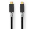 Nedis - Câble USB - USB-C (M) pour USB-C (M) - USB 3.2 Gen 2 - 5 A - 1...