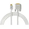 Nedis HDMI Kabel - HDMI Connector - DVI-D 24+1-Pins Male - 2560x1600 - Verguld - 2.00 m - Recht - Gevlochten - Zilver - Cover Window Box