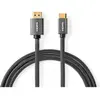 Câble HDMI Haute Vitesse avec ethernet Nedis CVTB34500GY20 Gris Métal Gun / Anthracite