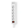 Prise d'extension - NEDIS - EXSO515UESWT - 5 voies - 1.50 m - 3680 W
