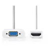 NEDIS HDMI  - VGA Cable - HDMI  Connector  -  VGA Female + 3.5 mm output - 0.2 m - Blanc