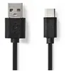 Nedis - Câble USB - USB-C (M) pour USB (M) - USB 2.0 - 1 m - noir