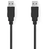 Nedis - Câble USB - USB (M) pour USB (M) - USB 2.0 - 2 m - rond - noir