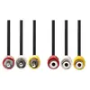 Câble vidéo-audio composite RCA (M) pour RCA (F) 2m NEDIS - Conducteurs CCS - Noir