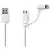 Nedis Câble 2 en 1 de charge et de synchronisation USB A mâle -
