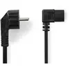 NEDIS Câble d'alimentation coudé pour PC, moniteur et onduleur noir - ...