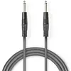 Nedis Mono-Audiokabel - 6,35 mm Male - 6,35 mm Male - Vernikkeld - 1.5...