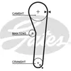 GATES Courroie de distribution pour DAIHATSU: Charade (Ref: 5091)