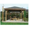 Solid Abri de Jardin Maisonnette Chalet de Jardin Kiosk 347x347