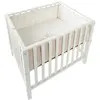 Noukie's Cuvette de parc en veloudoux Bali, Moka & Snow (75x95 cm)