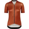 BIORACER Fietsshirt Dames Korte Mouw - Model 'Icon Metalix' - Oranje - Maat M - Fietskleding Dames