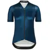 BIORACER Fietsshirt Dames Korte Mouw - Model 'Icon Metalix' - Blauw - Maat XL - Fietskleding Dames